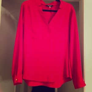 EUC Women’s Nine West XL Long Sleeved Red Blouse